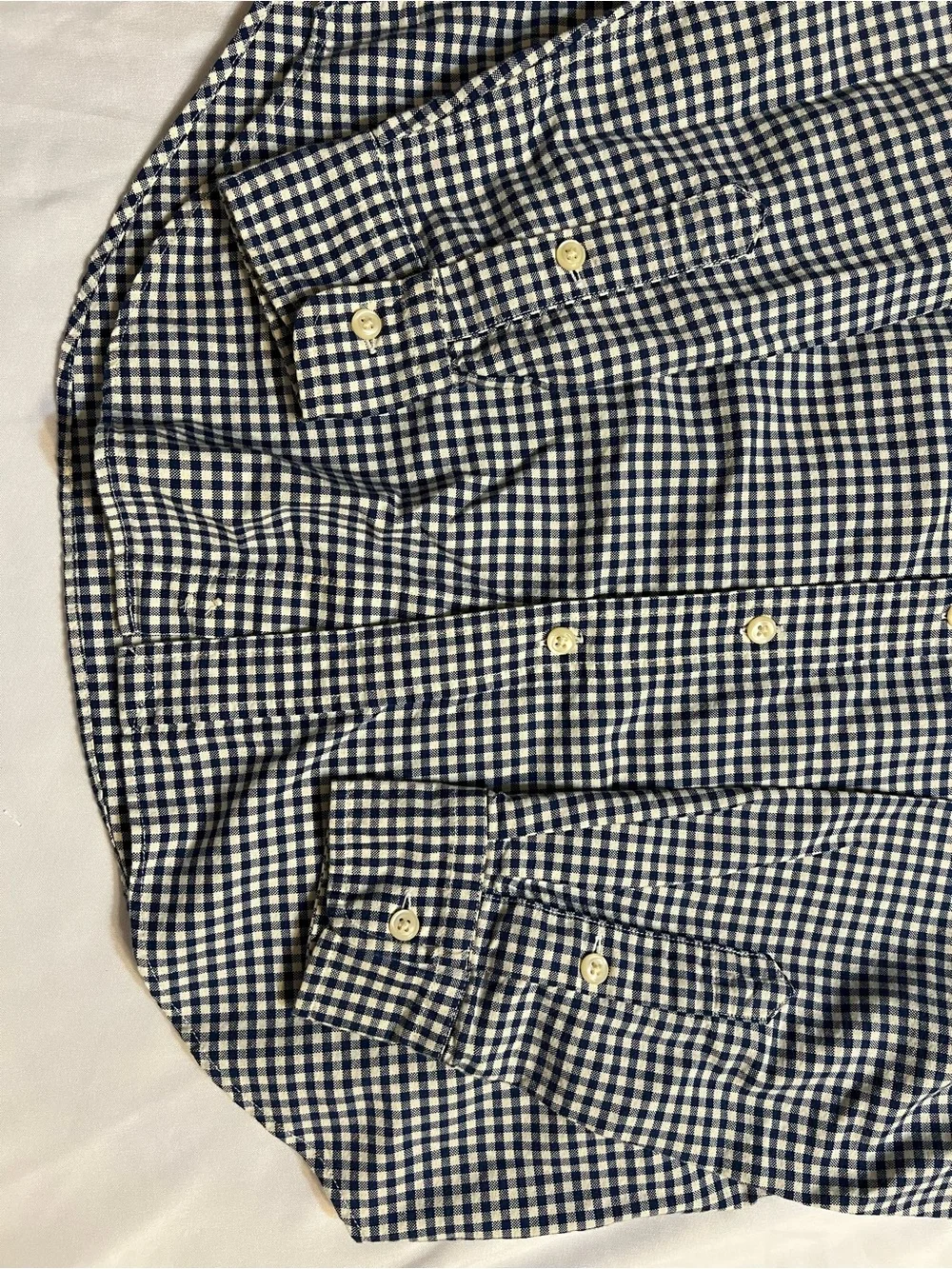 Polo by Ralph Lauren Navy & White Gingham Button-Down Shirt